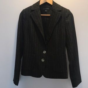 Dark gray pinstripe wool Banana Republic Blazer
